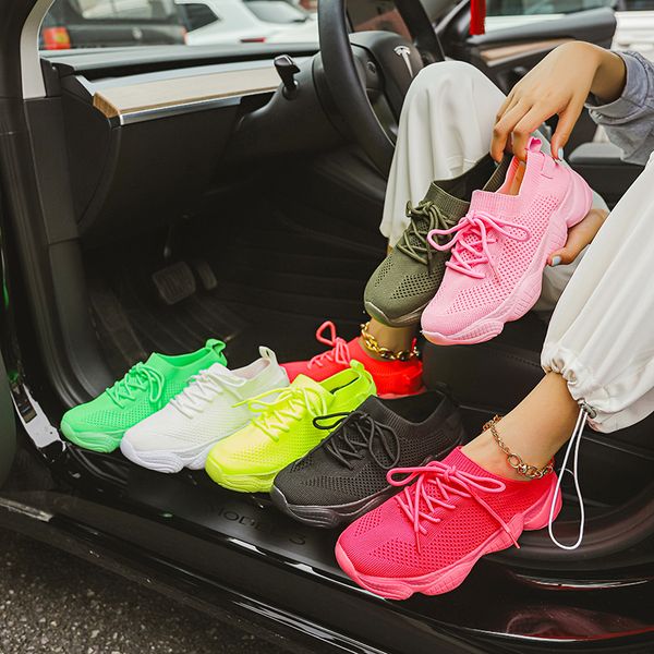 

dress shoes luxury women on offer with woman sport sneaker the platform fashi tennis female 221124, Black