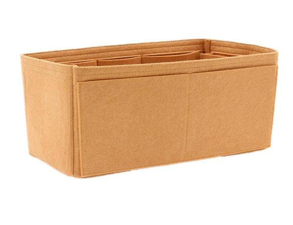 

speedy 25 30 35 felt cloth insert bag khaki makeup handbag shaper organizer travel inner purse portable cosmetic bags cx2007155519917