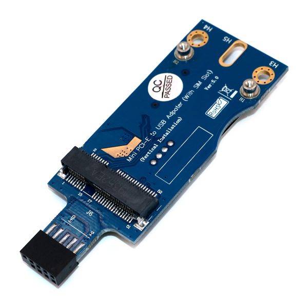 

vertical installation cable mini pcie to usb adapter with sim card slot for wwan lte module