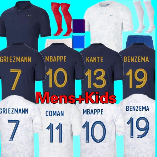 

mbappe soccer jerseys 2022 world cup maillots de football jersey giroud french benzema football shirts griezmann tchouameni dembele kit shir, Black;yellow