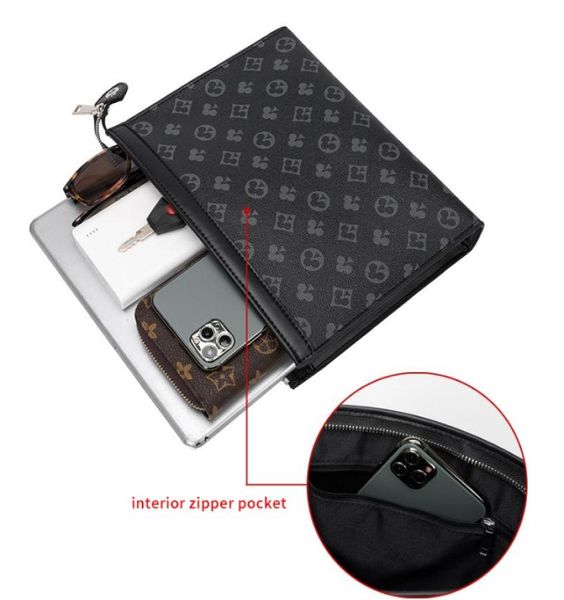 

2022 luxurys clutch bags toiletry pouch handbags purses men women evening leather shoulder bag wallets card holder chain key pouch6885160