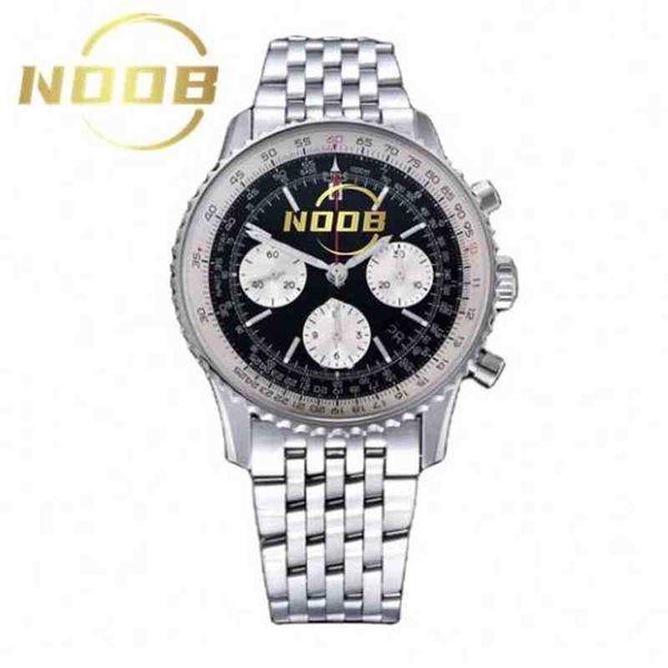 

chronograph aaaaa luxury aviation mechanical watch gf factory 43mm asia 7750 caliber b01, Slivery;brown