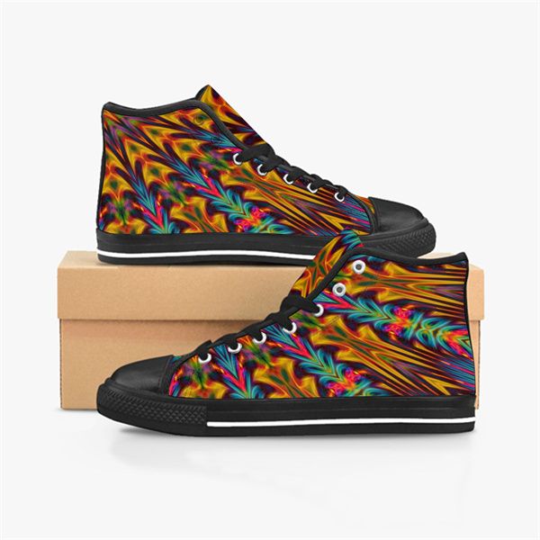 

men stitch shoes custom sneakers canvas women fashion black white orange mid cut breathable fashion outdoor walking color87