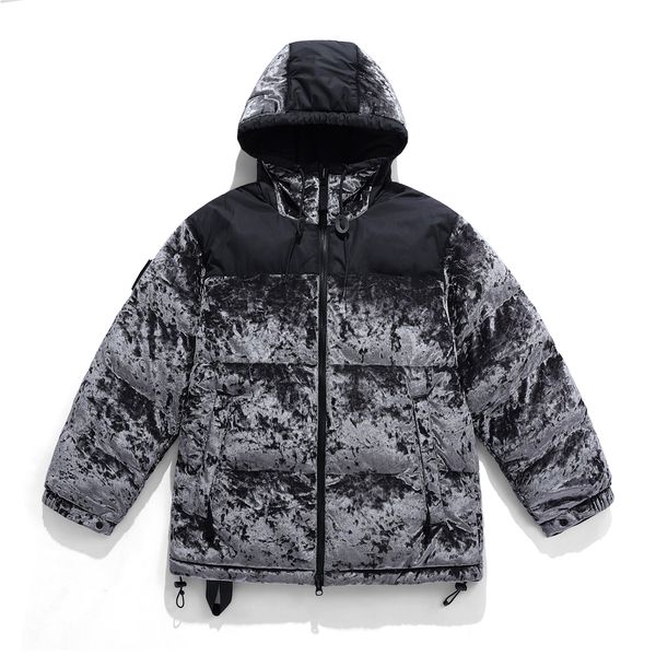 

men's jackets elena store men's winter warm jacket coat patchwork vintage painting harajuku padded puffer oversize male parka men&, Black;brown