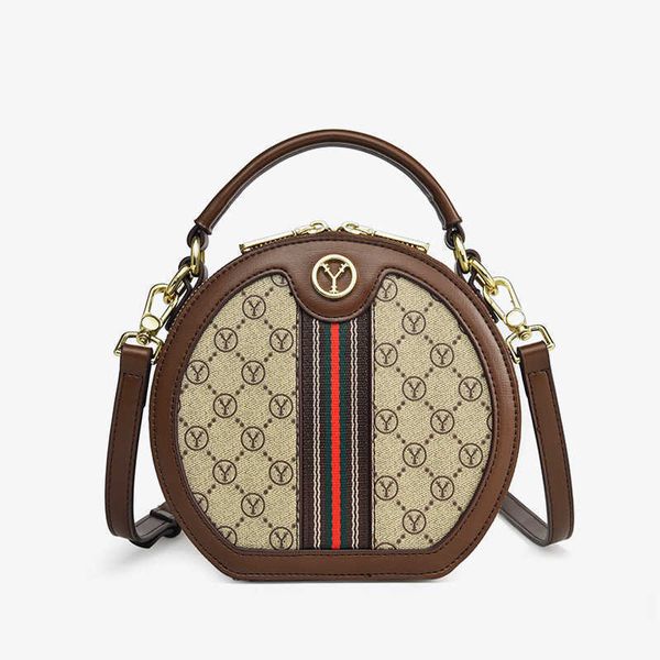 

messenger bags french cake 2023 new crossbody portable flower round women's bag