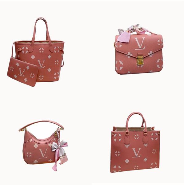 

tz iceberry pink designer bags women's fashion shoulder bag onthego large capacity totes never shopping bags wallet lady purse handbags