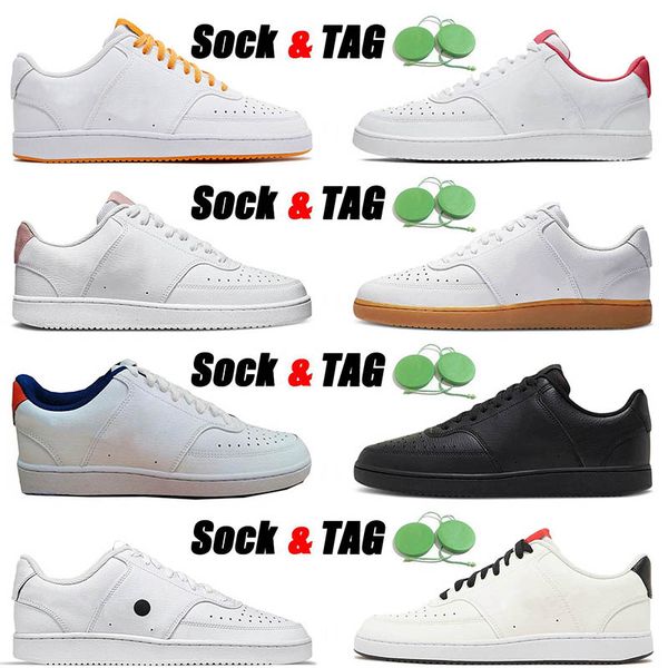 

luxury womens court vision low casual shoes size 36-45 triple black white gum blue university red electro purple pn dust thunderstorms men s