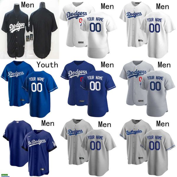 

baseball jersey men womens youth los 13 max muncy 9 gavin lux 22 clayton kershaw 16 will smith 34 fernando valenzuela 42 jackie robinson ang, Blue;black