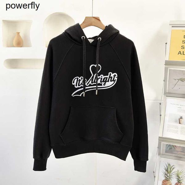 

men's hoodies sweatshirts designer amirs winter new embroidery love letter black loose sweater fashion hooded