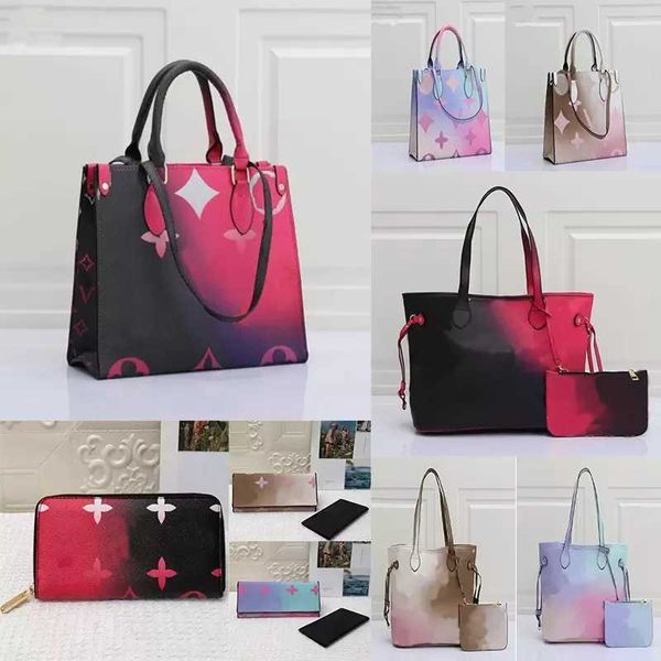 

summer multicolor gradient bags onthego mm spring in the city tote bag sunrise pastel monograms tie dye handlebag luxury handbag women 8c1n
