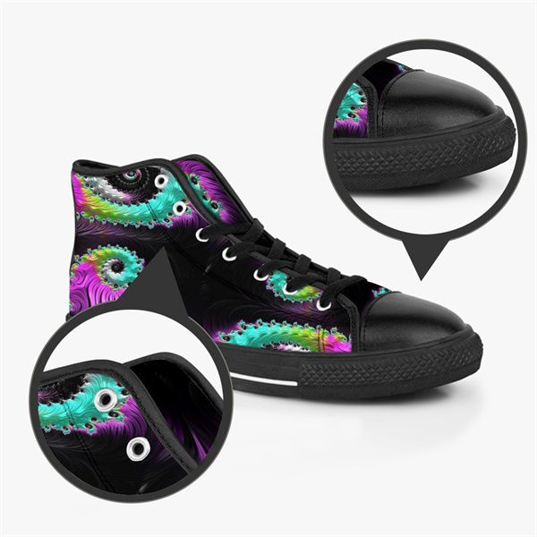 

custom shoes classic canvas high cut skateboard casual triple black accept customization uv printing low mens womens sports sneakers breatha