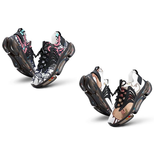 

diy designer custom women low shoes men canvas skateboard sneakers triple black customization uv printing sports sneakers xuebi151 ization47