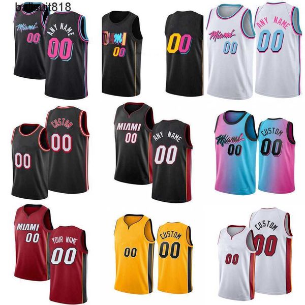 

75th custom men jersey womn youth kyle 7 lowry jimmy 22 butler 4 victor oladipo 13 bam ado miami''heat''basketball jerse, Black
