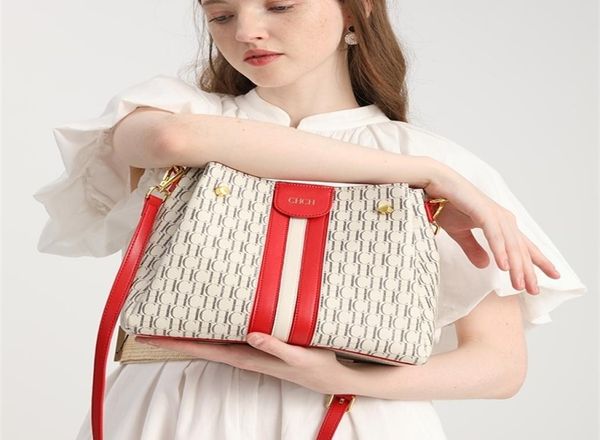 

chch shoulder bag fashion stitching wild messenger brand female tote pvc bucket women handbag 2203222929016