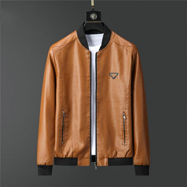 

men's jackets designer faux leather parka womens letter parkas couples clothing motorcycle coat outerwear jacket for male windproof out, Black;brown
