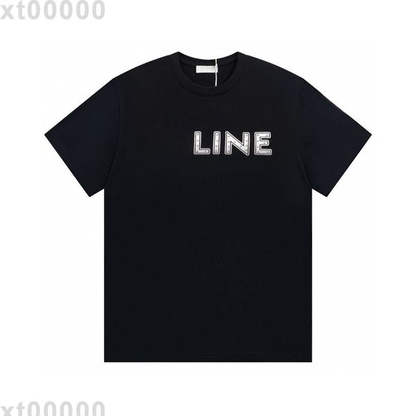 

23ss designer letter printed t shirts tee sweatshirt fashion high street short sleeves summer casual t-shirt breathable men women crew neck, Black;brown