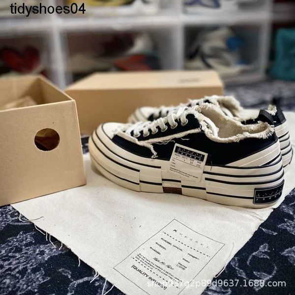 

designer vanness wu xvessels beggar shoes vulcanized shoes trend the same low black canvas shoes size 34-45