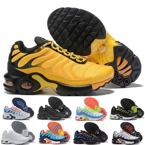 

kids boys girls athletic tn sneakers runing baby shoes white black sports fashion trainer gift2424