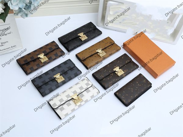 

leather wallet women multicolor short long card holder purse classic pocket purses louiseitys viutonity lvs designer wallets men purse holde, Red;black