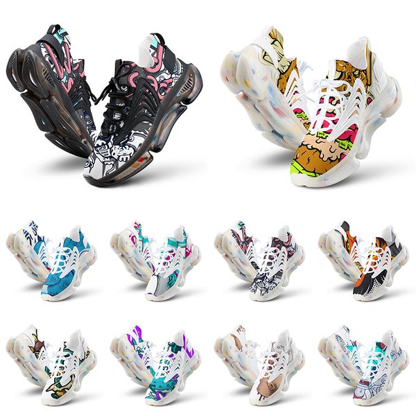 

custom shoes running women casual men artoon animal design diy word black white blue red mens trainer 0480867 s438 s35 s