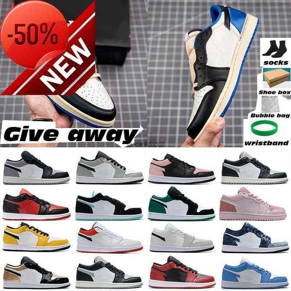 

1 1s university blue mens basketball shoes prototype electro orange shadow 2 .0 hyper royal twist fragment dark mocha bred toe court purple, Black