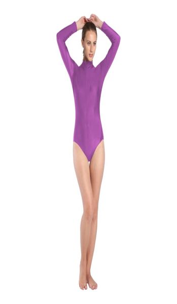 

girl039s gymnastics short front zipper catsuit costumes ladies halfpack tights zentai suit one piece yoga jumpsuit9295266, Black