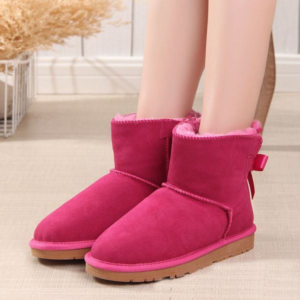 

2022 fashion slippers snow boots ankle boot shoes short bottes fashion martin designer winter warm wool real leather platform, Black