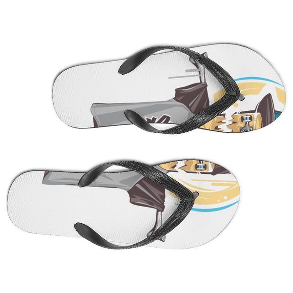 

luxury slippers diy flip flops women slipper casual shoes beach slides summer classic fashion sandal outdoor shoes 037, Black