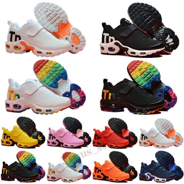 

kids tn plus designer sports running shoes children boy girls trainers tn sneakers classic outdoor toddler shoe229m, Black