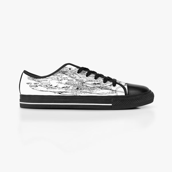 

custom shoes classic canvas low cut skateboard casual triple black accept customization uv printing low mens womens sports sneakers breathab