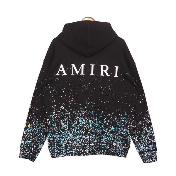 

hoodie for men amii fashion long cotton designer sweater autumn star sky speckle flower print high street letter couple casual leisure hip h, White;black