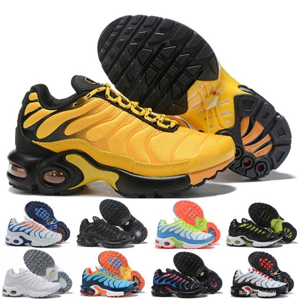 

kids boys girls athletic tn sneakers runing baby shoes white black sports fashion trainer gift225n