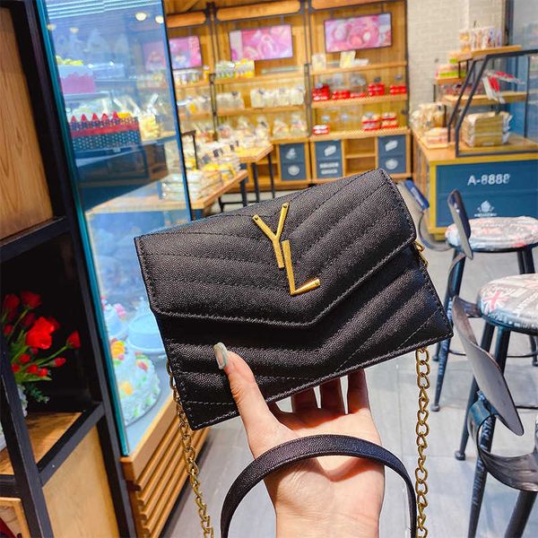 

style bag female new fashion simple single shoulder texture chain messenger small square