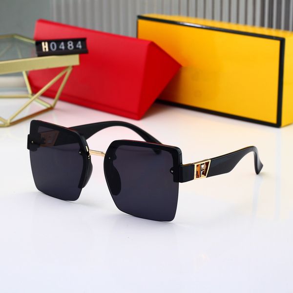 

2023 luxury sunglasses polaroid lens designer womens mens goggle senior eyewear for women eyeglasses frame vintage metal sun glasses with bo, White;black