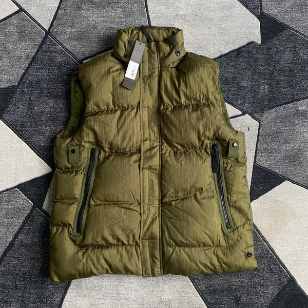

mens winter down vest outdoor classic casual warmth white goosedown gilet coat fashion veste for man and wome style 4 color plus size m-2xl, Black;white