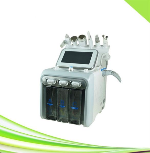 

hydro facial microdermabrasion machine white spa ultrasonic skin scrubber vacuum blackhead remover face oxygen jet peel sprayer scalp care h