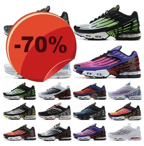 

sports shoes outdoor trainers sneakers casual shoe triple white obsidian green aqua crimson red 2022 tuned iii plus 3 tn running size 12, Black