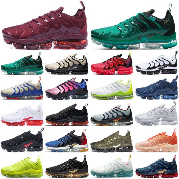 

tn plus mens running shoes triple black white sunset orange gradients lemon lime red royal blue metallic gold fresh breathable trainers spor