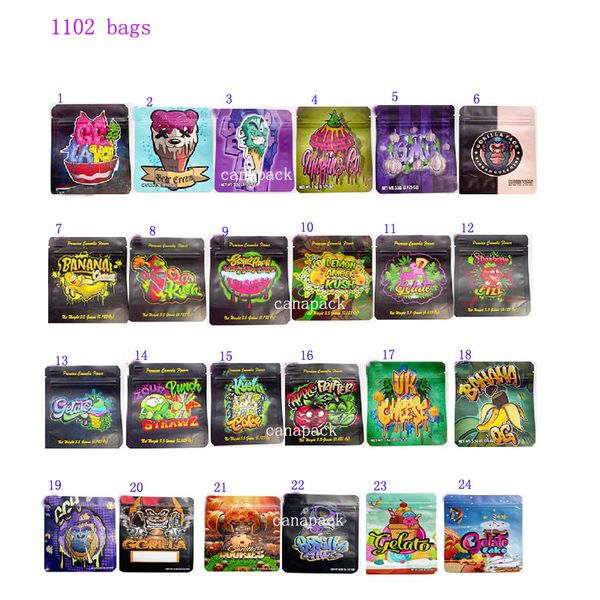

3.5g mylar bags custom printed jokes up blaze with ziplock stand up pouch bag
