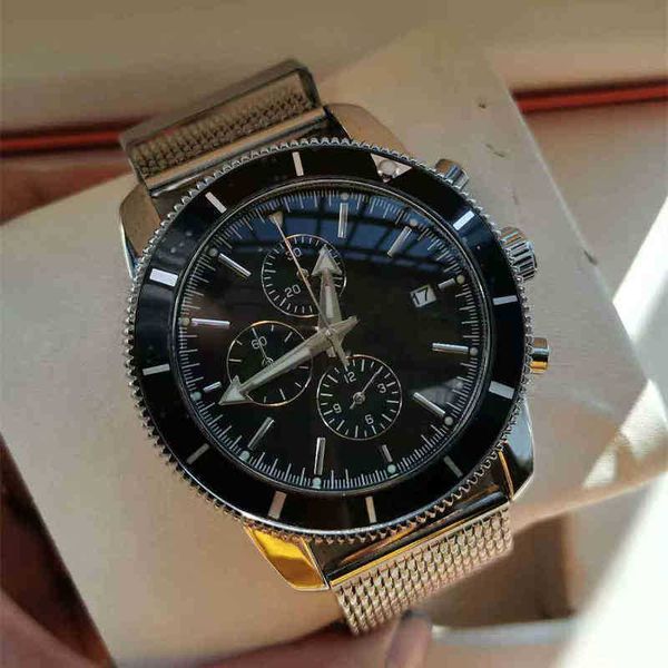 

designer chronograph aaaaa watch luxury es function for men with mechanics wristwatch 2020 century calendar six pin business w25m, Slivery;brown
