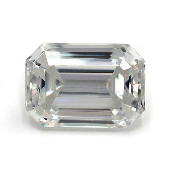 

loose gemstones 3x510x14mm white d color vvs1 emerald cut moissanite stone with gra certificate drop delivery jewelry dhgarden dhhve, Black