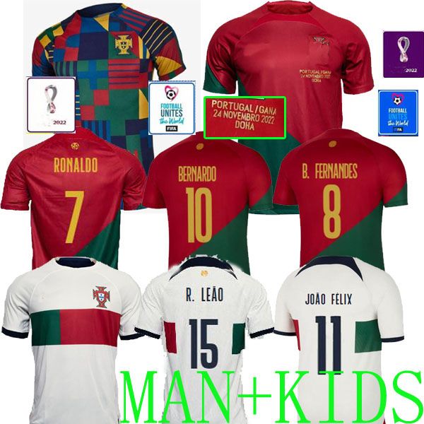 

2022 soccer jerseys portugal bruno fernandes diogo j world cup portuguesa retro joao felix 22 23 efootball shirt pre match special bernardo, Black;yellow