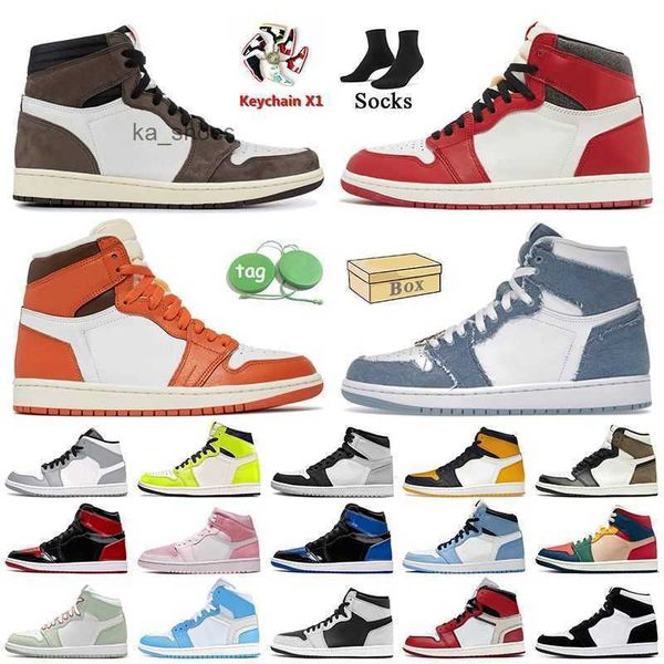 

2023 jumpman 1s basketball shoes mens trainers women sneakers bred royal blue stealth twist retro newstalgia chenille jorda 1 patent, Black