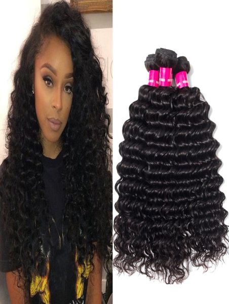 

8a remy peruvian malaysian brazilian virgin hair weave bundles straight body wave loose wave deep wave kinky curly human hair exte9521374, Black;brown