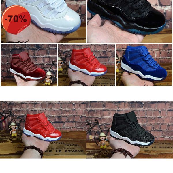 

11 sale womens jumpman xi basketball shoes j11 wool midnight navy legend blue space jam 45 11s sneakers for youth kids boys girls 1uwr, Black