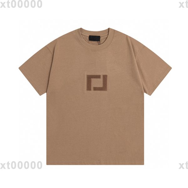 

23ss designer letter printed t shirts tee sweatshirt fashion high street short sleeves summer casual t-shirt breathable men women crew neck, Black;brown