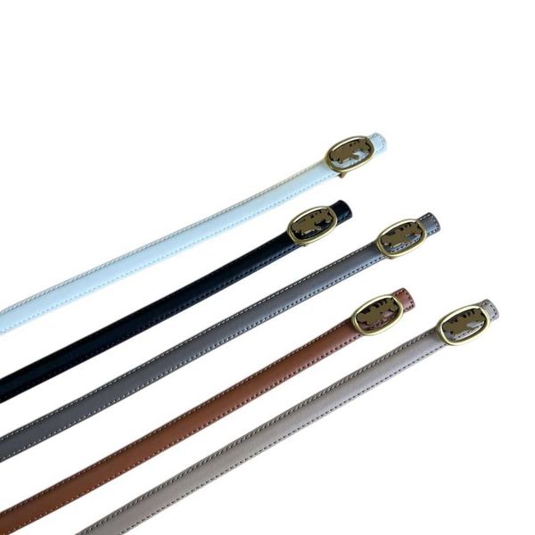 

fashion brand belt man women luxury ladies leather dress belts simple wild ins style retro thin belt width 1.5cm wholesale, Black;brown