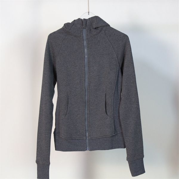 

ll women fleece hoodie jacket yoga wear outfit sports full zip hooded jackets fitness long sleeve plush hoodie for fall winter