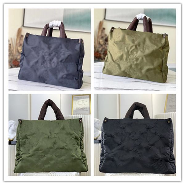 

designer luxury onthego gm tote bag m59005 m59007 m21053 black econyl nylon pillow noir hand shoulder bag 7a quality
