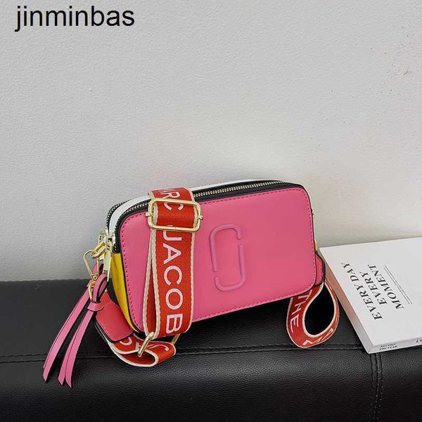 

design bag shop 80% factory wholesale and retail 2023 new versatile crossbody bag fashion color contrast dign simple small camera